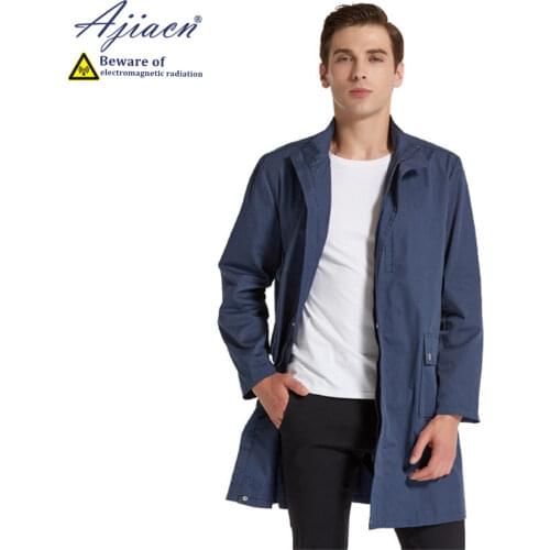 Genuine electromagnetic radiation shielding mens zipper coat Radar station 5g communication anti-radiation custom clothing