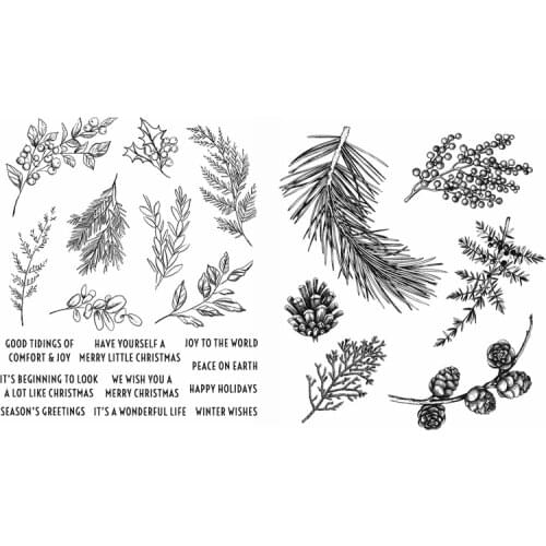 Seasons Plants with Seasons Blessings Transparent Clear Stamp Diy Silicone Seals Scrapbooking / Card Making