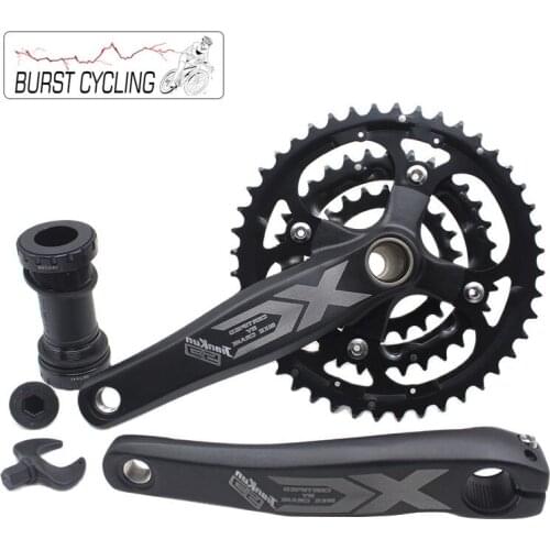 Mountain Bike Crankset 104BCD 170mm 22/32/44T Crank BB68 Hollow Shaft MTB Crankset Narrow Chainrings Chainwheel Accessories