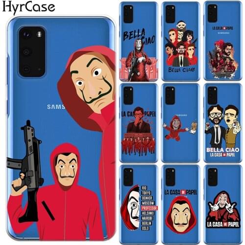 La Casa de papel Spain TV Silicone Case Cover For Samsung Galaxy S10 S20 Plus Ultra 5G S10E S7 Edge S8 S9 Plus Note 10 Pro Lite