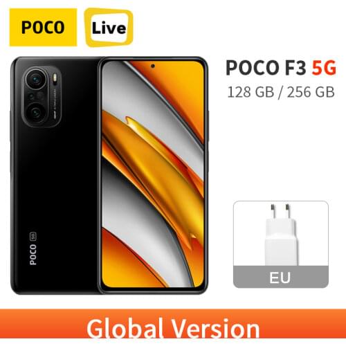 Global Version POCO F3 128GB / 256GB Snapdragon 870 Octa Core 5G Smartphone 120Hz Refresh Rate 33W Charge NFC AMOLED DotDisplay