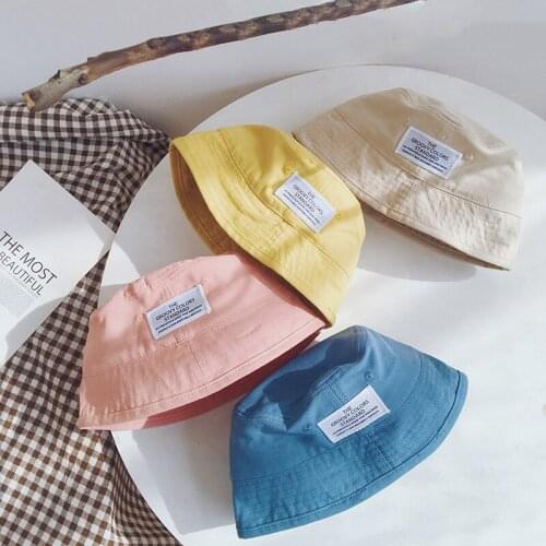 Outdoor Sunshade Boys Girls Fisherman Hats Casual Panama Beach Hat Korean Version Children Basin Cap 2 3 4 5 Years Top Bonnets