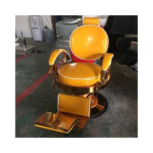 Spot hairdressing salon chair lift down retro chair vintage hair salon dedicated European haircut chair