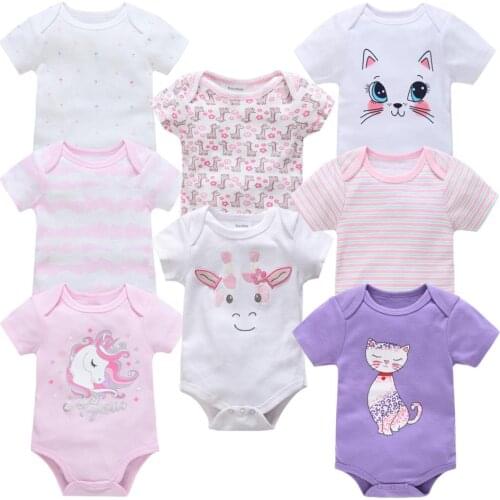 Funny Newborn Baby Girls Romper Infant Cotton Short Sleeve Boy Baby Letter Clothes Girl Print Suit Born Crawling Baby 0-12M New