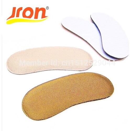 10 Pairs Fabric Faced Foot Care Feet Insoles Invisible Cushion Silicone Gel Anti-Slip Heel Liner Shoe Pads Wholesale