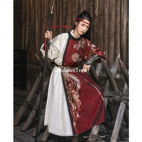 2021 oriental chinese style women traditional hanfu robes men retro cosplay tang suit stage performance hanfu costume robe