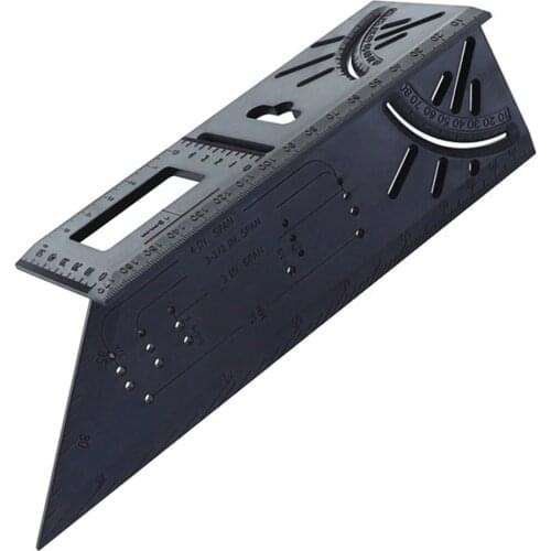 3D Mitre Angle Measuring Ruler Scribe Mark Line Gauge Carpenter Ruler Square Layout Miter 45 And 90 Degrees Woodworking Scribe
