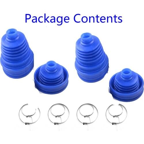 4pcs Universal High Quality Silicone CV Constant-Velocity Joint Boot Drive Shaft Drive Shaft CV Joint Boot Kit