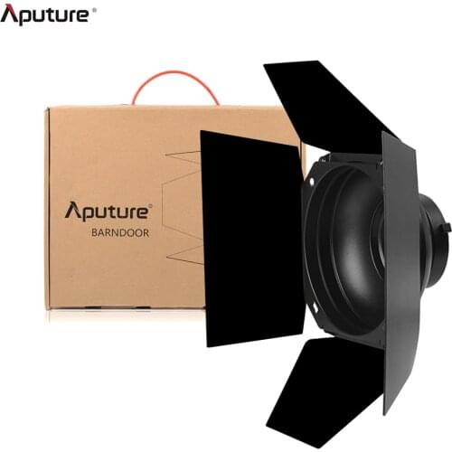 Aputure 4-leaf Design Barndoor Standard 7-inch Bowens Mount Barn Door for Aputure LS COB 120T 120D 120D II 300D LED Video Light
