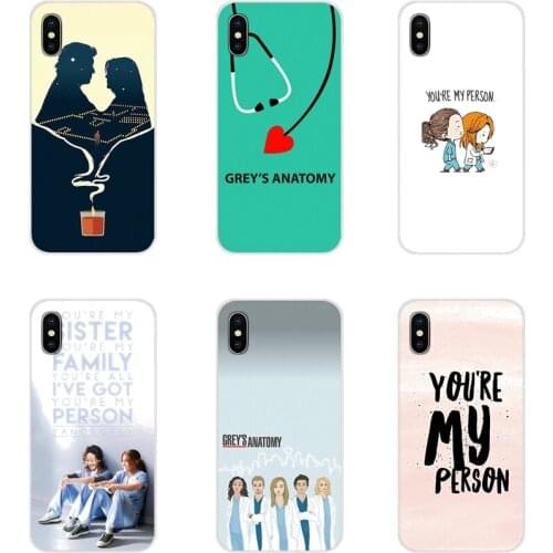 For Samsung Galaxy A3 A5 A7 A9 A8 Star A6 Plus 2018 2015 2016 2017 You are My Person Gray Anatomy Accessories Phone Shell Covers