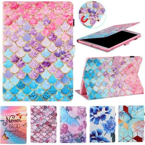 Cover For Samsung Galaxy Tab S6 Lite 10.4 2020 SM-P610 SM-P615 Fashion Flip Stand Tablet case Capa Lether Stand Cover soft shell