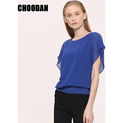 CHOODAN Black And White Blouses