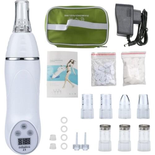 Digital Microdermabrasion Diamond Dermabrasion Pen Vacuum Massage Skin Peeling Acne Treatment Blackhead Removal Cleanser