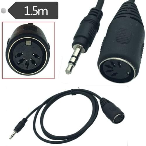 DIN to 3.5mm Cable 5Pin DIN Female to 3.5MM male SmartPhone AUX Headphone Stereo Jack Adapter Input Cable 0.5M 1M 1.5M