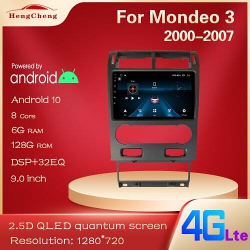 Used for 2000-2007 Mondeo 3 car smart multimedia player Mondeo winning radio GPS navigation Android 10 No 2din 2 din DVD