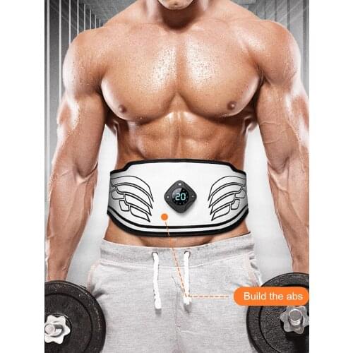 Hot Sell Abdominal Muscle Slimming Belt EMS Electronic Toning Training Belt Stimulator Trainer Waist Trimmer Men Women Shipping