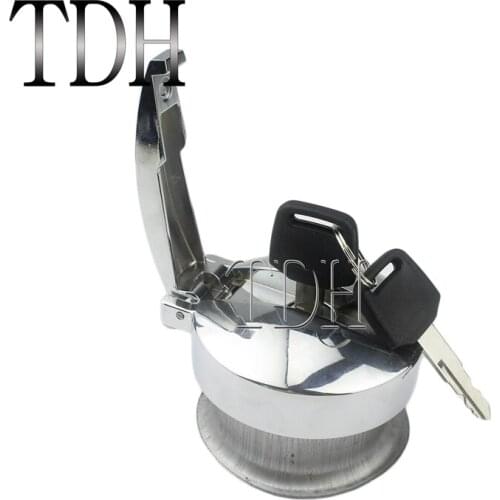 Motorbike Vintage Custom Fuel Tank Cap Universal Cafe Racer Gas Oil Tank Cover Filler Neck Lock for Chopper Scrambler Triumph XV