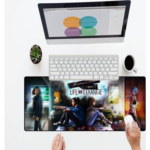 XGZ The Latest Anime Game Mouse Pad Player Mat Keyboard Rubber Large Size Black Dense Lock Edge Control Desk Pad Mouse