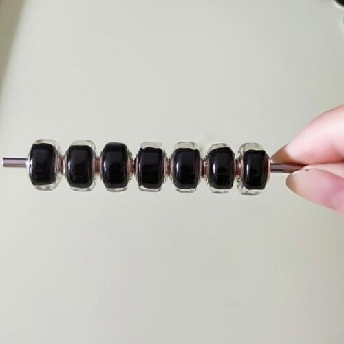 Mistletoe 925 Sterling Silver Murano Glass Charm Bead Only Fit European OHM Troll & Pan Bracelet Jewelery