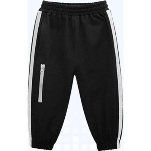 Autumn Childrens Pants Korean Casual Stitching Harem Pants Cotton Boys Sweatpants Toddler 2-8 Years Old