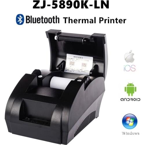 Pos 58mm Bill Printer Thermal Receipt Printer Bluetooth USB Port Mobile Ticket Restaurant and Supermarket support Cash Drawer