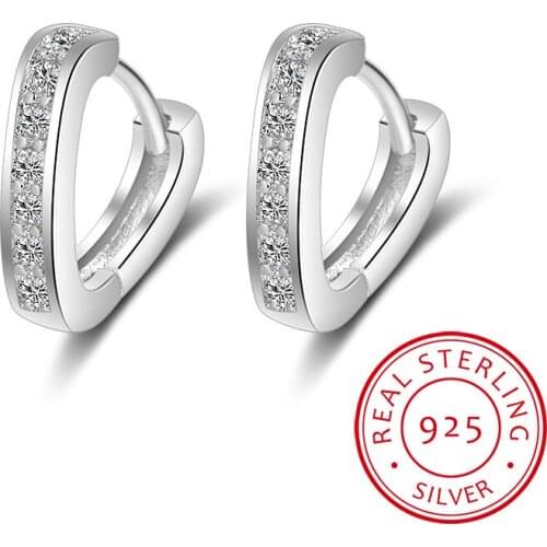 Simple Heart Tiny Helix Cartilage Earrings 925 Sterling Sliver Small Huggie Hoop Earrings Minimalist Mini Hug Earrings