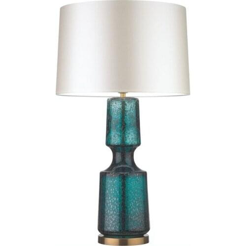 Light Luxury Post-Modern Simple Table Lamp American Glass Hotel Living Room Bedroom Study Bedside Lamp Soft Model Room