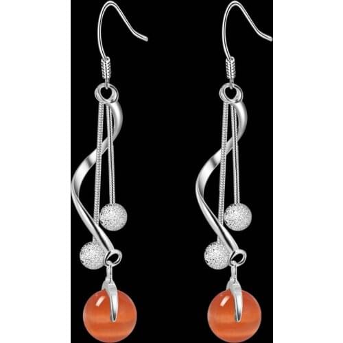 Long Stud Earrings Women Fashion Stainless Steel Jewelry Accessories Pearls Earrings Female Party Gifts Body Jewelry Decorations