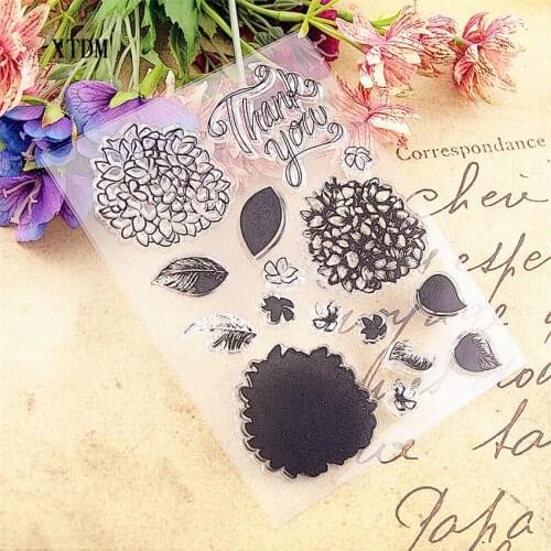 Hot sale thank you Transparent Clear Stamps / Silicone Seals Roller Stamp for DIY scrapbooking photo album/Card Making