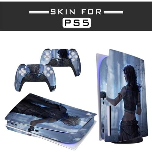 Man Style PS5 Disc Edition Skin Sticker for Playstation 5 Console & 2 Controllers Decal Vinyl Protective Skins Style 1