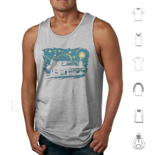 Supernatural Night Tank Tops Vest Starry Night Supernatural Supernatural Starry Tv Show Tvshow Tv Winchester Bros Castiel