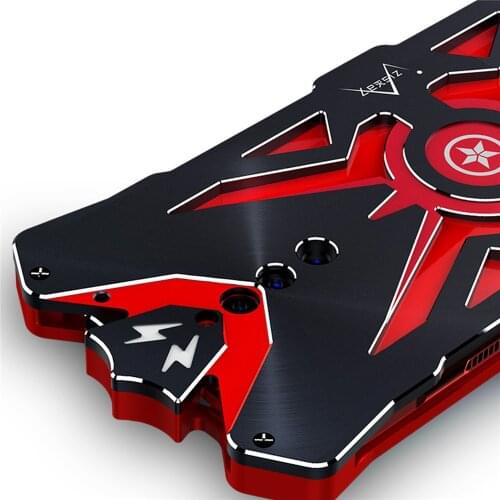 Heavy Duty Metal Armor Protective Case for Nubia Red Magic 5G Mobile Phone Shockproof Anti-fall Full Cover Shell Case