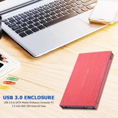 USB 3.0 to SATA Mobile Enclosure 2.5 inch HDD SSD External Case Hard Disk Box for Household Computer Accessories