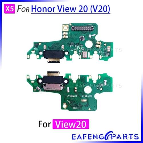 USB Dock Connector Charging Port For Huawei Honor View 20 V20 Charger Flex Cable Microphone Module Board Parts