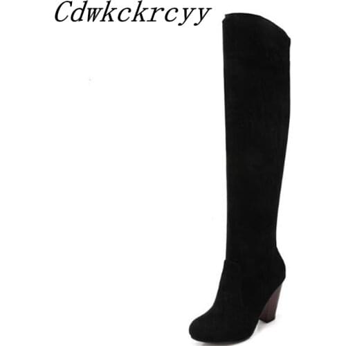 Women Boots winter New style fashion Minimalism Over the knee Boots Comfortable High-heeled Thin and thin Hundred and up Boots