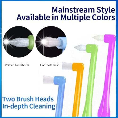 5/10Pcs Orthodontic Toothbrush Interdental Tooth Brush Small Head Soft Hair Correction Teeth Braces Dental Floss Oral Care