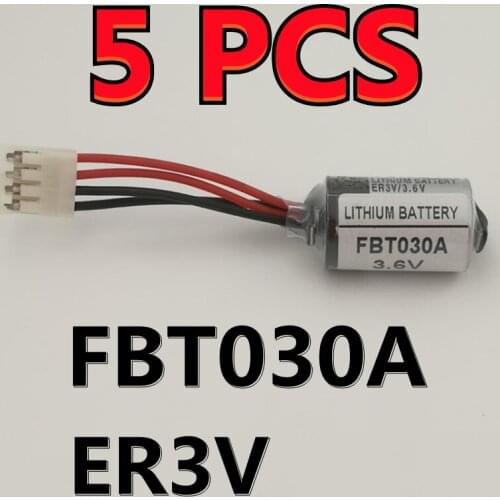 5PCS Original NEW Lithium Battery For FUJI NB2 FBT030A 3.6V PLC Batteries ER3V