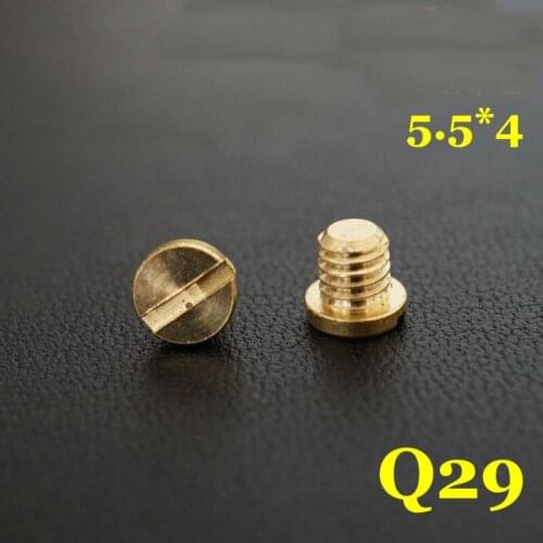 50pc Q29-5.5*4 Solid Brass belt screw Chicago Screw Leathercraft
