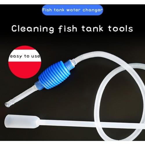 Aquarium Siphon Tube Fish Tank Cleaner Vacuum Pump Gravel Cleaner Sand Trap Filter Water Exchange Tool Suction Pipe Tube