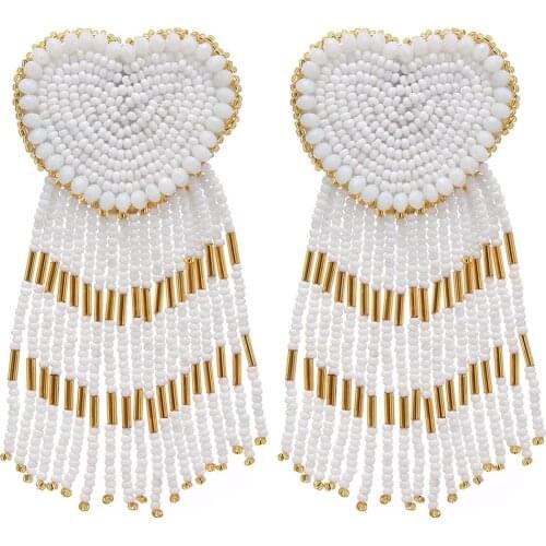 Bohemia Light Luxury Drop Dangle Earrings Pendant Tassel Statement Earrings For Women wedding Charm Fringed Bijoux Accessories