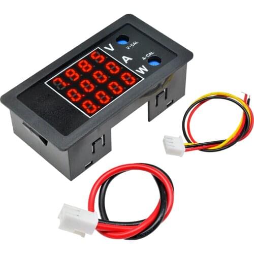 DC 100V 10A LCD Digital Voltmeter Ammeter Tester 4-bit Digital Display High Precision 1000W Voltage Current Power Meter
