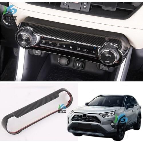 For Toyota RAV 4 RAV4 2019 2020 Car Interior Air Condition AC Switch Cover Trim ABS Plastic Auto Accessories
