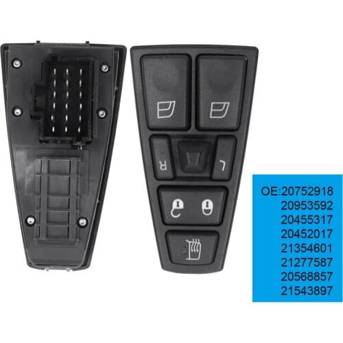 Electric Window Switch For VOLVO FH12 FM12 FM9 FH FM VNL 20752918 20953592 20455317 20452017 21354601 21277587 20568857 21543897