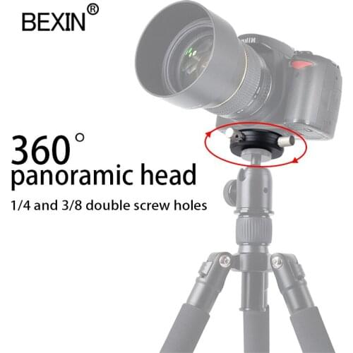 Tripod Mount Head 360 Panoramic Shooting Head With 1/4 3/8 Screw Adapter For Arca Swiss Ball Head Monopod