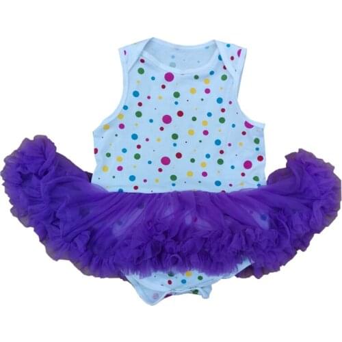 Newborn Infant Baby Girls Clothes Sleeveless Bodysuit Polka Dot Printed Ruffles Jumpsuit Outfits Birthday Gift Girls Sunsuit