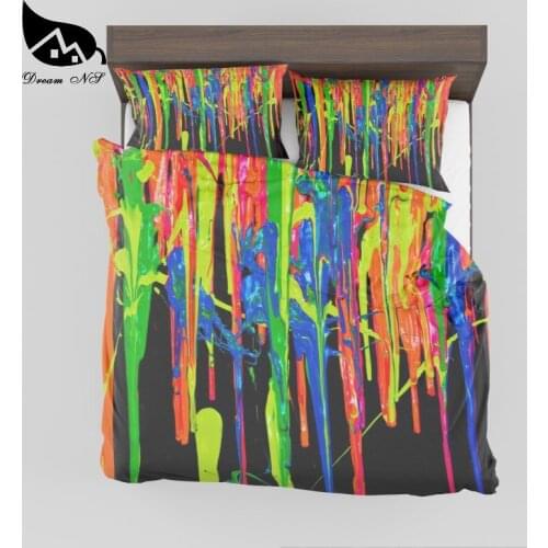 Dream NS Fluid Color 3D Pattern bedding set Digital Print Dream Color Circulation Quilt cover dropshipping Custom Home Textiles