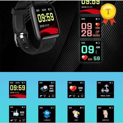 Best selling good looking Smart Bracelet Blood Pressure monitoring Waterproof Fitness Tracker wristWatch Heart Rate Pedometer