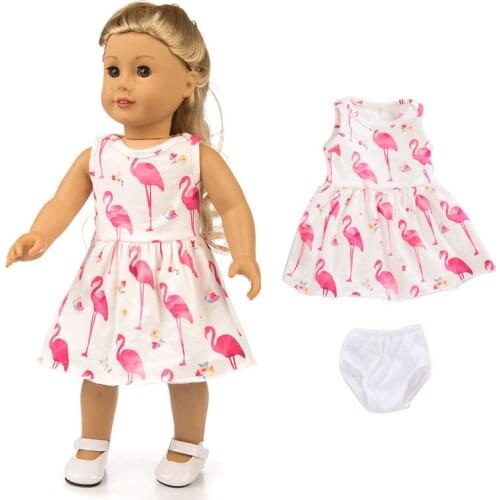 New Dress Fit for 18 inch American Girl Doll and Doll accessories Children best Gift. (Shoes are not included)