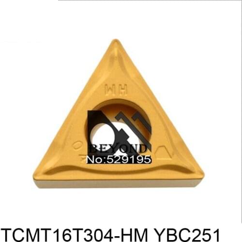 Original insert TCMT16T304-HM YBC251 TCMT 16T304 Carbide Inserts for Turning Toolholder CNC Cutter Lathe Tools