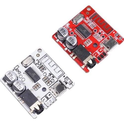 DIY Bluetooth Audio Receiver Board Bluetooth 5.0 Support WAV+APE+FLAC+MP3 Lossless Decoding Module with 3.5mm Cable USB Cable